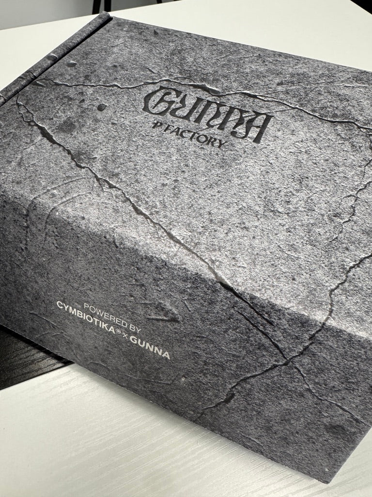 Cymbiotika x Gunna collab PR mailer box