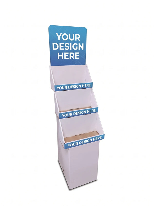 Logo Printed 3-Tier Floor Display – Single Unit