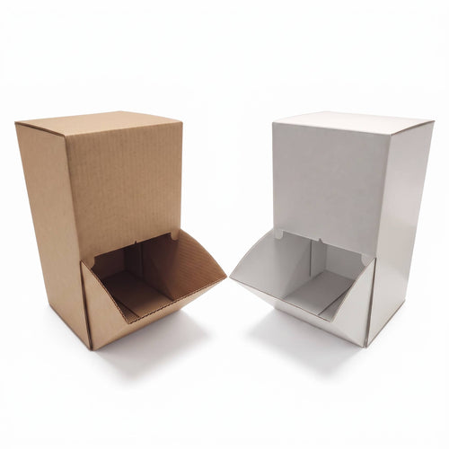 Countertop Gravity Feed Display – Plain Kraft or White