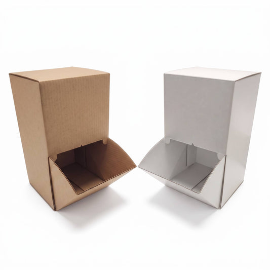 Countertop Gravity Feed Display – Plain Kraft or White