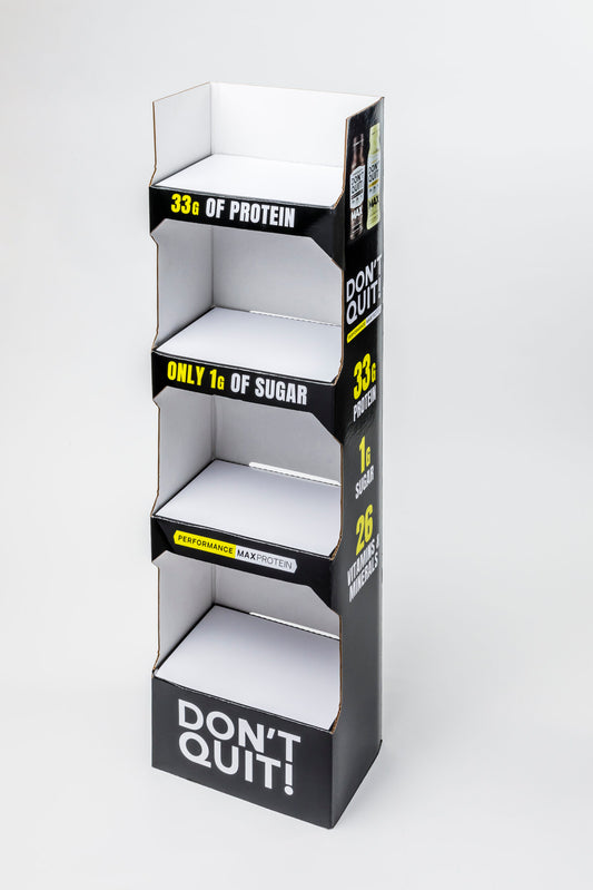Don't Quit performance floor standee